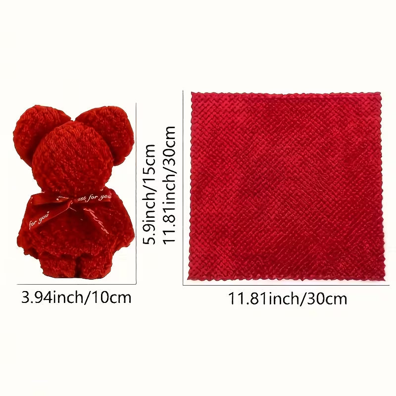 Toalla Decorativa en Forma de Oso – Regalo Individual con Bolsa
