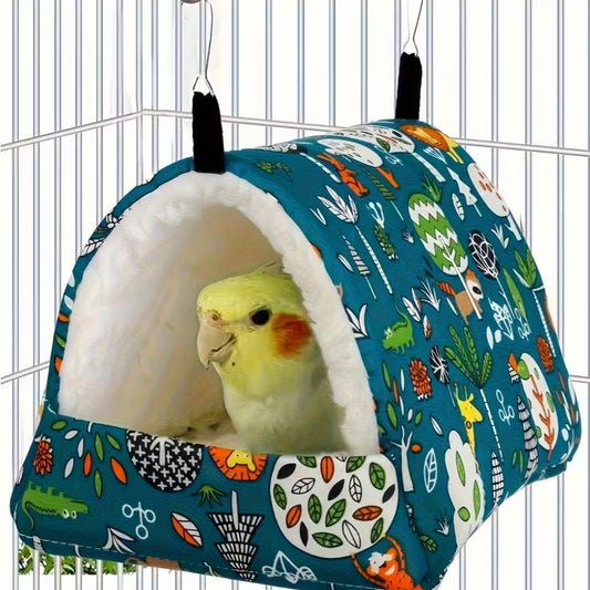 Casa Colgante Acogedora para Aves – Nido Suave para Jaula