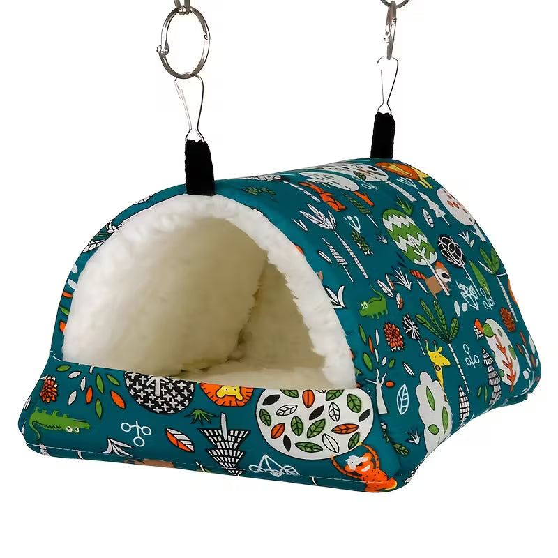 Casa Colgante Acogedora para Aves – Nido Suave para Jaula