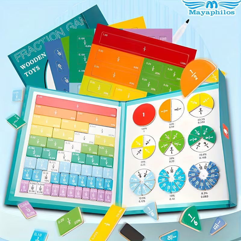 Kit Magnético para Aprender Fracciones – Juego Educativo de Matemáticas (Primaria)