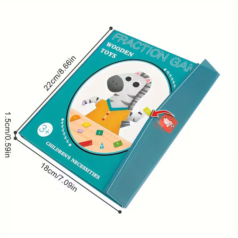 Kit Magnético para Aprender Fracciones – Juego Educativo de Matemáticas (Primaria)