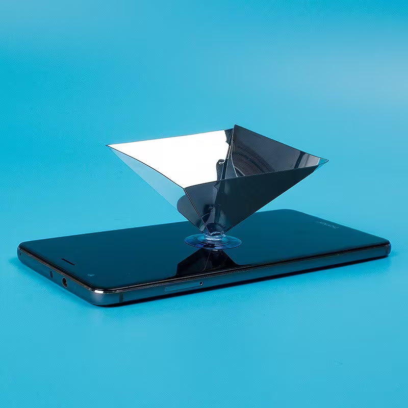 Kit de Proyección Holográfica 3D para Celular – Experimento Visual DIY