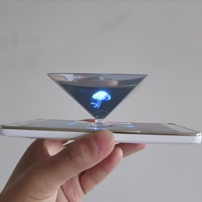Kit de Proyección Holográfica 3D para Celular – Experimento Visual DIY