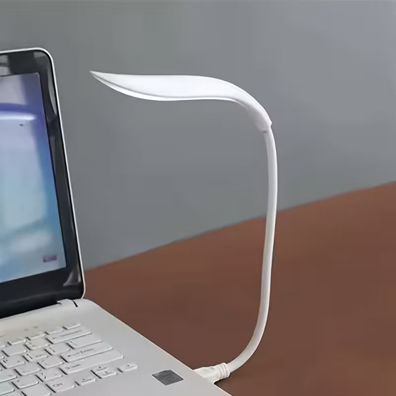 Lámpara LED portátil con alimentación USB, ideal para lectura, trabajo y uso nocturno en el hogar u oficina