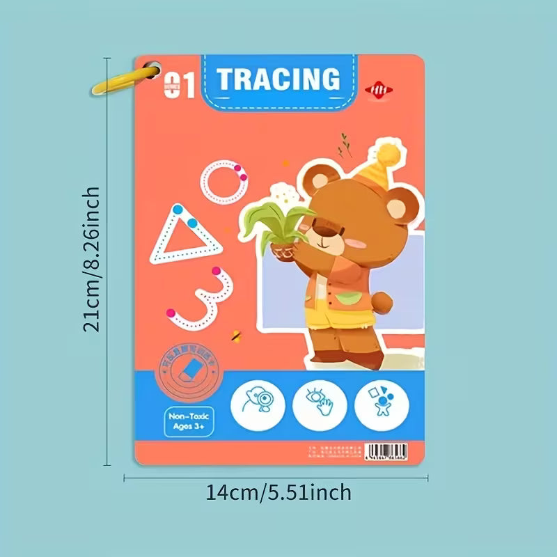 Libros Mágicos Reutilizables para Aprender a Escribir – Números y Letras