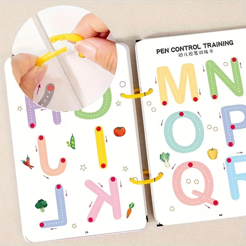 Libros Mágicos Reutilizables para Aprender a Escribir – Números y Letras